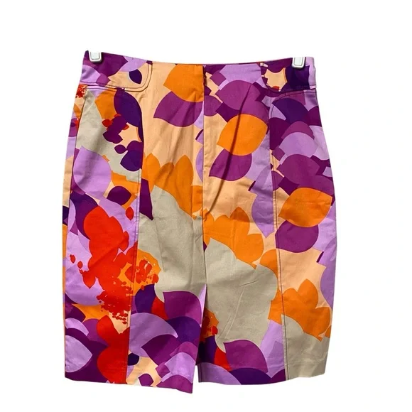 New York & Company vibrant multicolor floral abstract print pencil skirt size 4 - Picture 5 of 9